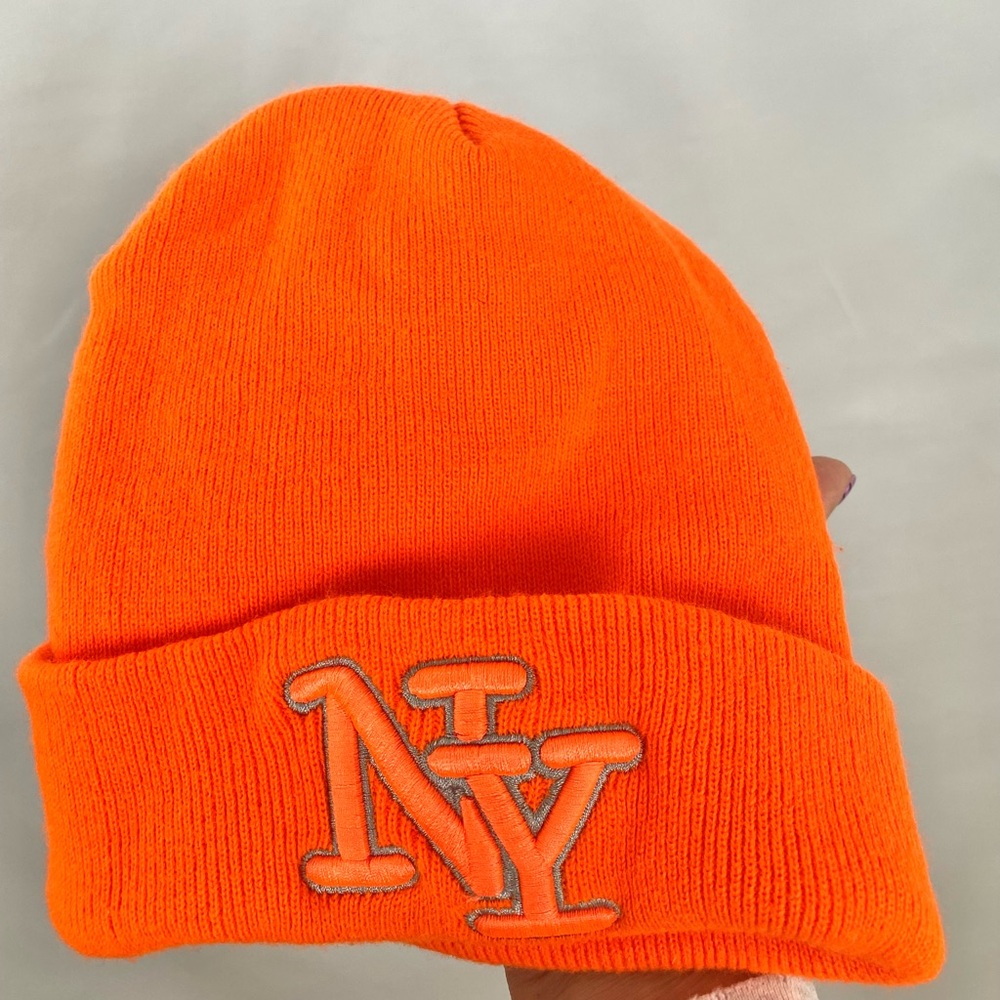 Orange NY Beanie